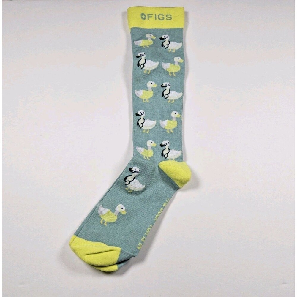 FIGS Compression The Duck-Tor Is In Nurse Medical Socks Size L